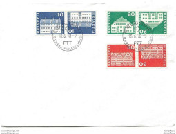 215 - 38 - Enveloppe Avec Timbres Tête-bêche/pont - Cachet 18.6.70. Date 1er Jour - Kopstaande