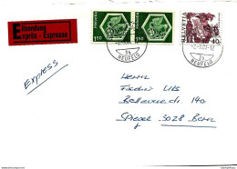 215 - 54 - Enveloppe Exprès Envoyée De Thun Neufeld 1981 - Covers & Documents