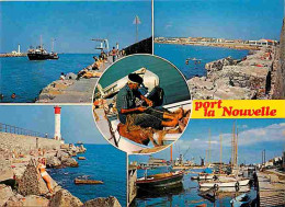 11 - Port La Nouvelle - Multivues - Remaillage Des Filets - Pecheurs - Femme Sexy En Maillot De Bain - Carte Neuve - CPM - Port La Nouvelle