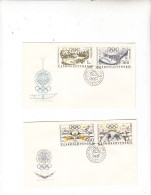 CECOSLOVACCHIA  1968 - Yvert    1615/18 - Olimpiade Grenoble - Cartas & Documentos