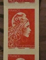 France 2018 1 Timbre Roulette N°1602  Marianne L'engagée TVP Rouge Autoadhésif YSEULT YZ Phil@poste CATELIN - Coil Stamps