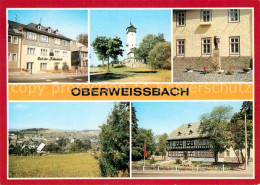 72773398 Oberweissbach Rathaus Froebelturm Froebeldenkmal Panorama Geburtshaus F - Oberweissbach