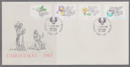 Australia 1985 Christmas X 2 First Day Cover - Prospect East - Adelaide - Brieven En Documenten