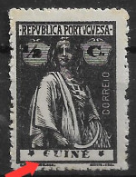 PORTUGUESE GUINEA 1920 CERES 1/2C - 15x14 - STARS II-II - MNH CLICHE VAR. (NP#72-P07-L5) - Portugiesisch-Guinea