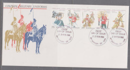 Australia 1985 Colonial Military Uniforms First Day Cover - Mt Barker SA - Brieven En Documenten