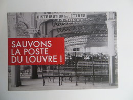 Paris Pétition Pour Sauver Le Bureau De La Poste Du Louvre Aujourd' Hui Fermé - 2014 - Entier Postal Ciappa Marianne - Monumenti