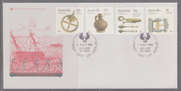 Australia 1985 Shipwrecks First Day Cover - Adelaide SA - Brieven En Documenten