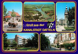 72772144 Datteln Kanalstadt Amanduskirche Hohe-Strasse Vestische-Kinderklinik Da - Datteln