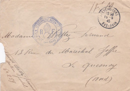 1945--lettre En F.M De Wissembourg-67 Destinée à LE QUESNOY-59..cachet Du 15-5-45  + Cachet Gendarmerie Wissembourg-67 - WW II