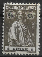 PORTUGUESE GUINEA 1921/22 CERES 1/4C - 12x11.5 - STARS III-II - MH (NP#72-P07-L6) - Guinea Portoghese