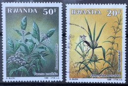 RWANDA -  (0) - 1989 - # 1376/1380  2 Values - Usati