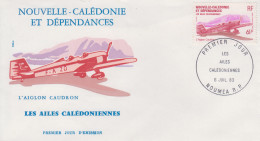 Enveloppe  FDC  1er  Jour   NOUVELLE CALEDONIE    Les  Ailes  Calédoniennes   1983 - FDC