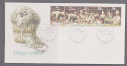 Australia 1986 Click Go The Shears First Day Cover - Toowoomba Qld - Briefe U. Dokumente