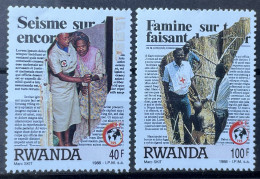 RWANDA -  MNG - 1988 - # 1272/1274  2 VALUES - Unused Stamps