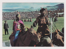 Mongolia Mongolian Boys Traditional Horse Riders, View Vintage Photo Postcard RPPc (68066) - Mongolie