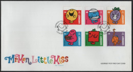 Guernsey 2008 FDC Sc 985-990 Characters Mr. Men And Little Miss Children's Books - Guernesey