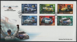Guernsey 2006 FDC Sc 905-910 Andy Priaulx, Race Cars - Guernesey