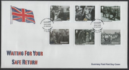 Guernsey 2010 FDC Sc 1099-1104 WWII Evacuation 70th Ann - Guernesey