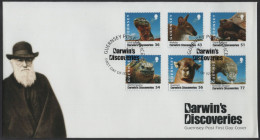 Guernsey 2009 FDC Sc 1022-1027 Darwin's Discoveries - Guernesey