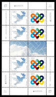 Bosnia Croatia 2023 Europa CEPT PEACE The Highest Value Of Humanity Fauna Birds Mini Sheet MNH - 2023