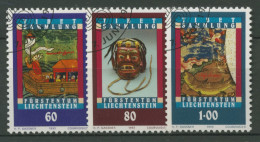 Liechtenstein 1993 Tibetsammlung Buddha-Szenen 1061/63 Gestempelt - Gebraucht