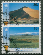 UNO New York 1991 Namibia Dünen Wüste 612/13 Gestempelt - Usados