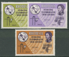 Rhodesien 1965 100 Jahre Internationale Fernmeldeunion 1/3 Postfrisch - Rhodesia (1964-1980)