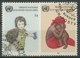 UNO Wien 1985 UNICEF Kinder Gesundheit 53/54 Gestempelt - Gebruikt