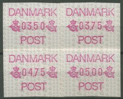 Dänemark ATM 1990 Postembleme Portosatz ATM 1 S2 Postfrisch - Timbres De Distributeurs [ATM]