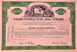 Canada General Fund (1954) Limited - Banco & Caja De Ahorros