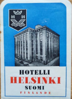 Finland Suomi Helsinki Hotel Label Etiquette Valise - Etiquettes D'hotels