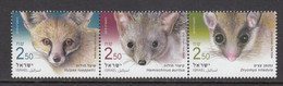 2019 Israel Rodents Hedgehogs Squirrels Complete Strip Of 3 MNH  @ BELOW FACE VALUE - Nager