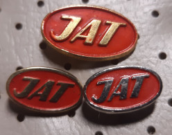 JAT Yugoslav Airlines Aero Transport  Air Carrier Plane Airplain Yugoslavia Pins - Avions