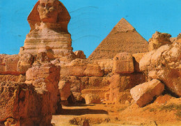 CPM - K - EGYPTE - GIZEH - LE SPHINX ET LA PYRAMIDE DE KEPHREN - Guiza