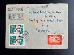 RUSSIA USSR 1963 REGISTERED LETTER MOSCOW TO PORTO 02-03-1963 SOVJET UNIE CCCP SOVIET UNION - Storia Postale