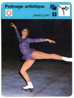 Patinage Artistique JANET LYNN Sport  Glace Fiche Illustrée Documentée - Sport