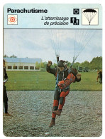 Parachutisme ATTERRISSAGE DE PRECISION  Sport Fiche Illustrée Documentée - Sport