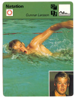 Natation  GUNNAR LARSSON   Sport Fiche Illustrée Documentée - Sport