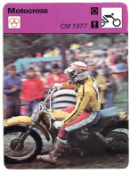 Motocross  CM 1977  Sport Moto Fiche Illustrée Documentée - Sport