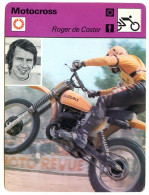 Motocross  ROGER DE COSTER  Pilote  Sport Moto Fiche Illustrée Documentée - Sport