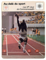 LES XI ° JEUX DU COMMONWEALTH Au Delà Du Sport Fiche Illustrée Documentée - Sport