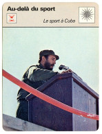 LE SPORT A CUBA  Fidel Castro Au Delà Du Sport Fiche Illustrée Documentée - Sport