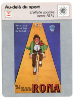 L'AFFICHE SPORTIVE AVANT 1914  Cycliste Vélo Au Delà Du Sport Fiche Illustrée Documentée - Sport