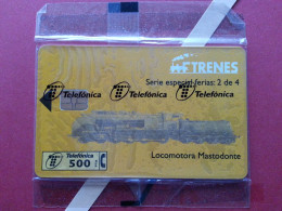 Telefónica - LOCOMOTORA MASTODONTE 10 000 Ex Blister MINT Folder (BQ0621 Train - Privatausgaben