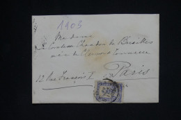 GRECE - Lettre Pour Paris Adressée à La Comtesse CHANDON De BRIAILLES Née De CLERMONT-TONNERRE - A  2047 - Cartas & Documentos
