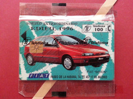 Telefónica - Edifil 1996 - Sorteo Fiat Brava - 7 000 Ex Blister MINT Folder (BQ0621 - Emisiones Privadas