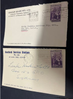 22-2-2024 (1 W 4) Australia Cover X 2 - 1950's (with Slogan Advertising) Nurses - Lettres & Documents