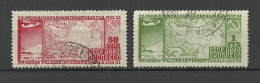 RUSSLAND RUSSIA 1932 Michel 410 - 411 A (perf 12 1/2) Int. Polarjahr O - Used Stamps