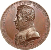 1815 Médaille Discours De Charles Philippe De France Futur Charles X - 59,5mm - Royal / Of Nobility