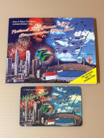Mint Singapore Telecom Singtel GPT Phonecard, National Day 1997 - Our Singapore Our Future, Set Of 1 Mint Card In Folder - Singapore